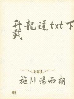 升龙道txt下载