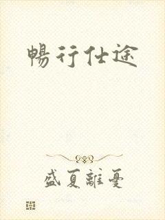 畅行仕途封面