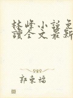 林峰小说免费阅读全文最新章节封面