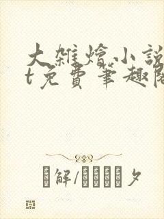 大杂烩小说txt免费笔趣阁