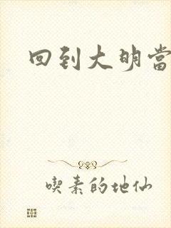 回到大明当才子