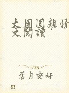 大团圆亲情会全文阅读封面