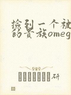 捡到一个被抹布的贵族omega封面