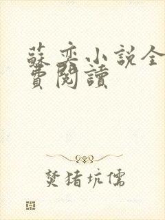 苏奕小说全文免费阅读