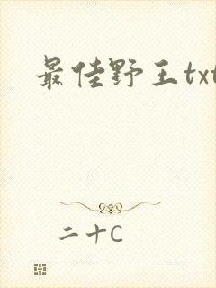 最佳野王txt