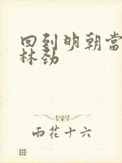 回到明朝当王爷林劲封面