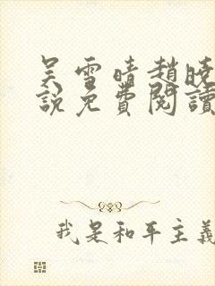 吴雪晴赵晓东小说免费阅读