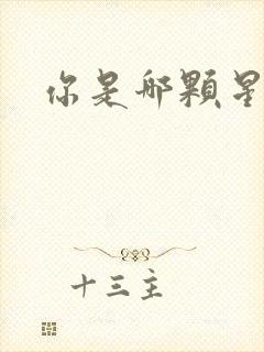 你是哪颗星封面