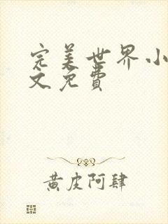 完美世界小说全文免费