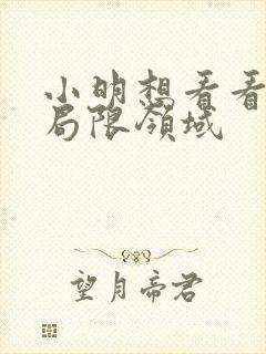 小明想看看永久局限领域封面