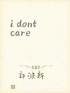 i dont care封面