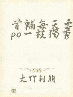 首辅每天要不够po一枝独秀全文