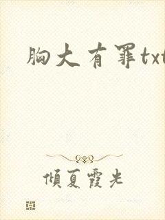 胸大有罪txt
