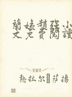 兰姨赵强小说全文免费阅读