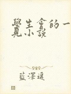 学生会的一己之见小说封面