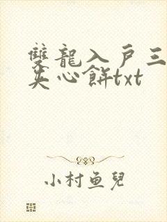 双龙入户三人行夹心饼txt封面