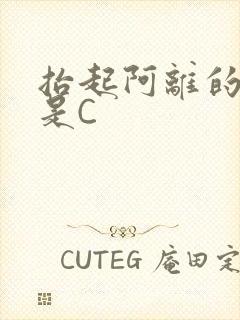 抬起阿离的腿就是C