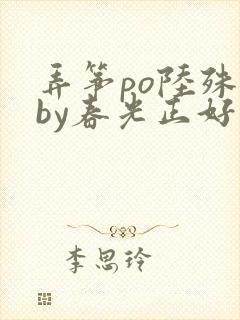 弄筝po陆殊词by春光正好