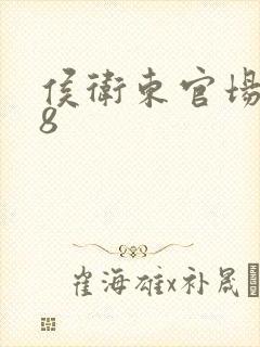 侯卫东官场笔记8