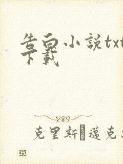 告白小说txt下载