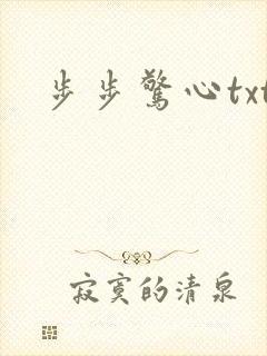步步惊心txt封面