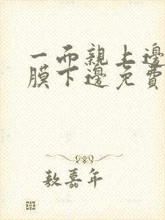 一面亲上边一面膜下边免费阅读