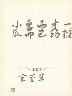 小东西才一根黄瓜而已的推荐书