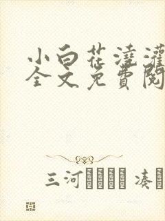 小白花浇灌日常全文免费阅读