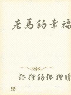 老马的幸福生活