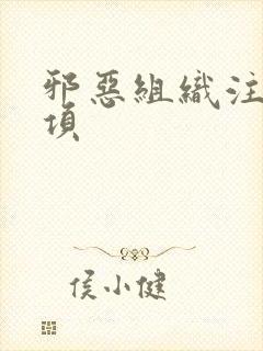 邪恶组织注意事项