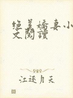 绝美娇妻小说全文阅读
