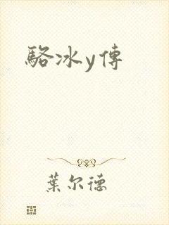 骆冰y传封面