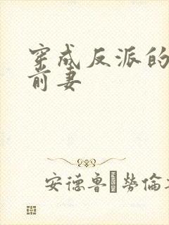 穿成反派的炮灰前妻