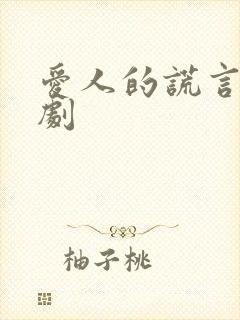 爱人的谎言电视剧