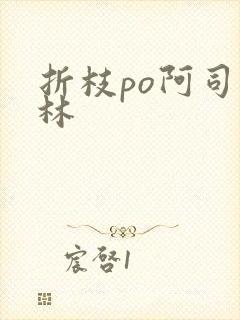 折枝po阿司匹林封面