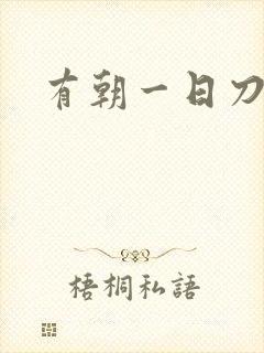 有朝一日刀在手封面