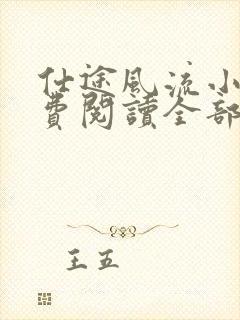 仕途风流小说免费阅读全部章节封面