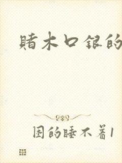 赌木口银的小说