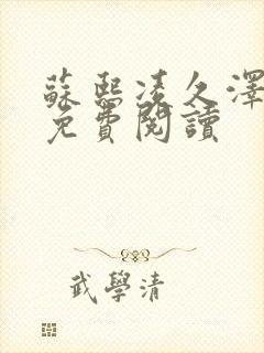 苏熙凌久泽小说免费阅读封面