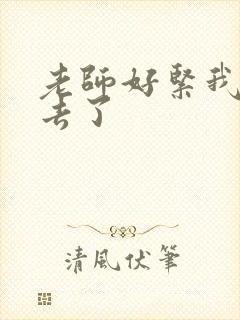 老师好紧我要进去了