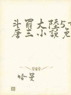 斗罗大陆5重生唐三小说免费阅读