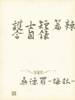 护士短篇辣文集合目录封面