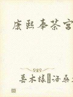 康熙奉茶宫女封面