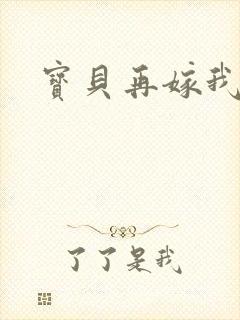 宝贝再嫁我一次封面