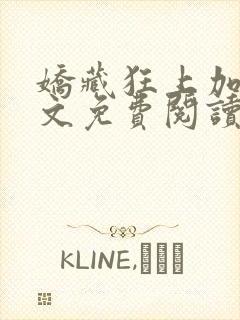 娇藏狂上加狂全文免费阅读笔趣阁