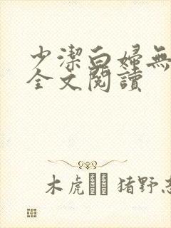 少洁白妇无删减全文阅读封面