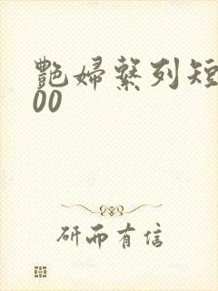 艳妇系列短篇500封面