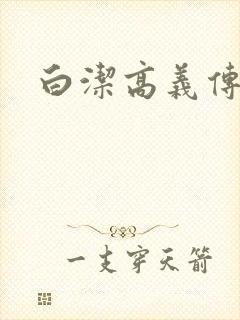 白洁高义传封面