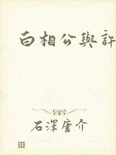 白相公与许娘子封面