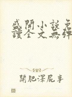 盛开小说免费阅读全文无弹窗